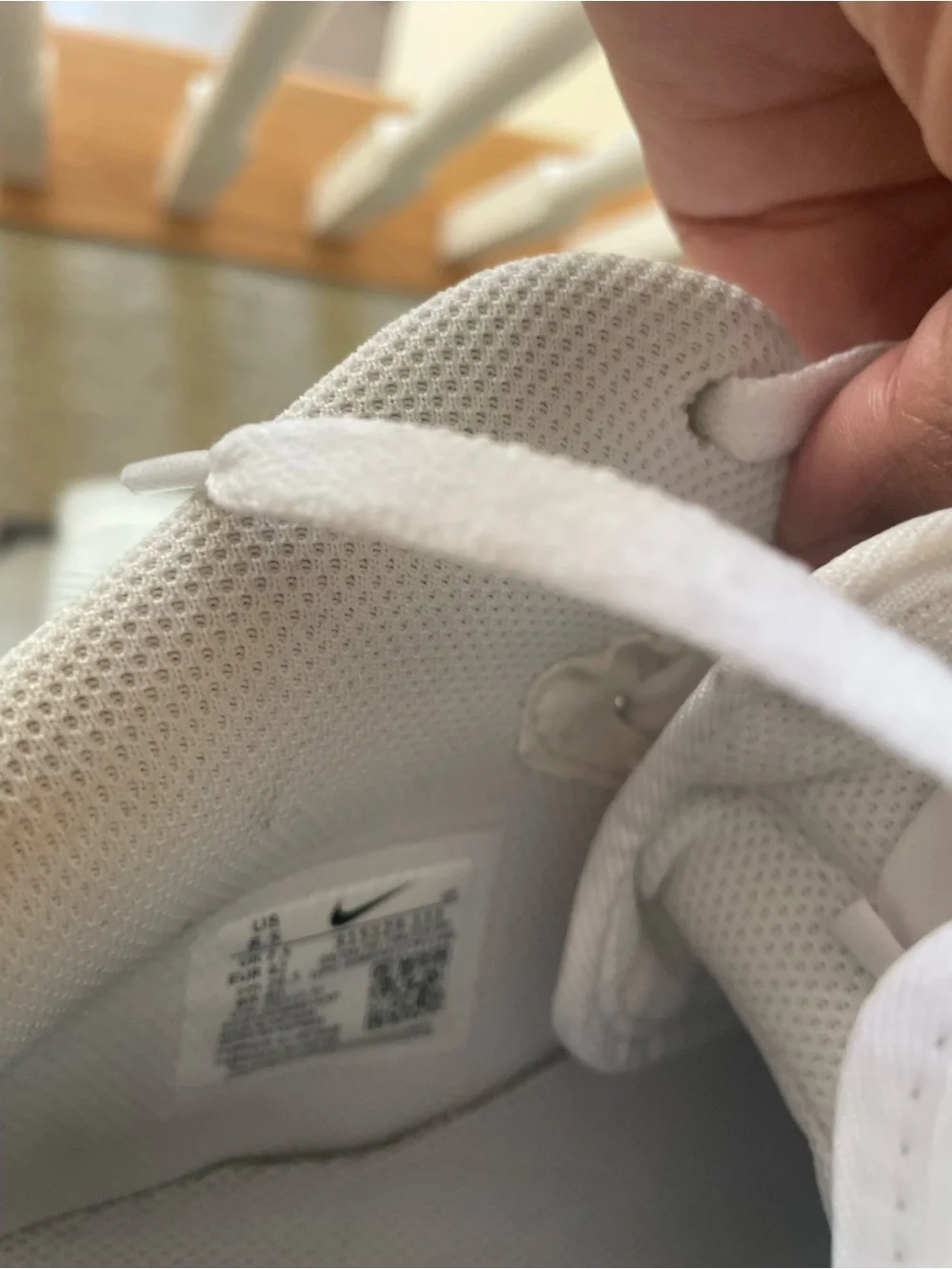 Nike Air Force 1 All-White High-Top Strap Sneakers